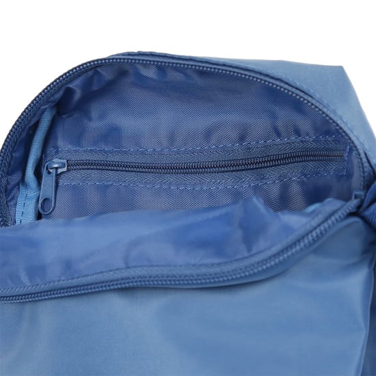 Accessories Spiral Rectangle Cross Body Bag with Black Hardware in Blue - Image 4