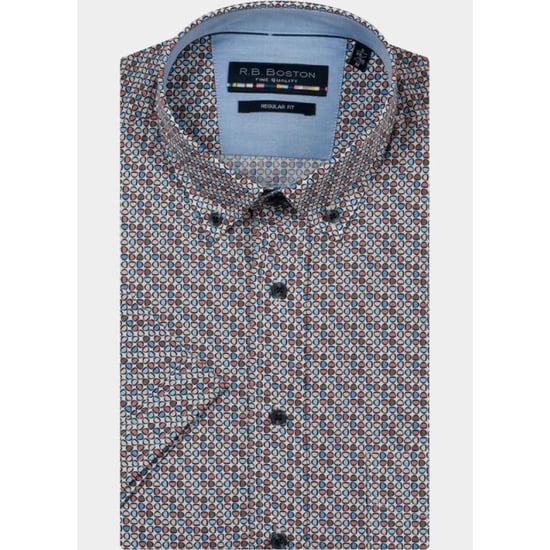 R.B. Boston Overhemd korte mouw heren marshall ss button down 616670/301 - Image 2