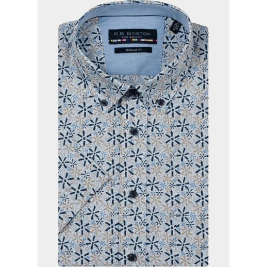 R.B. Boston Overhemd korte mouw heren marshall ss button down 616670/608 - Image 2