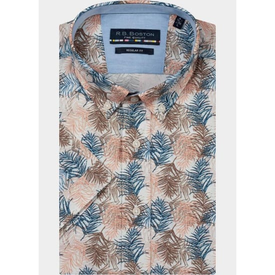 R.B. Boston Overhemd korte mouw heren marshall ss button down 616670/326 - Image 2