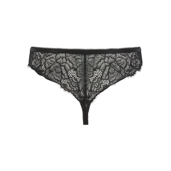 Women's Ted Baker Etta Floral Patterned Thong in Jet Black - Image 3