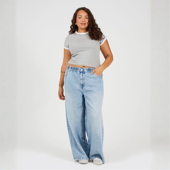 Women's Brave Soul Ps Ss Tee in Grey/White - Image 4