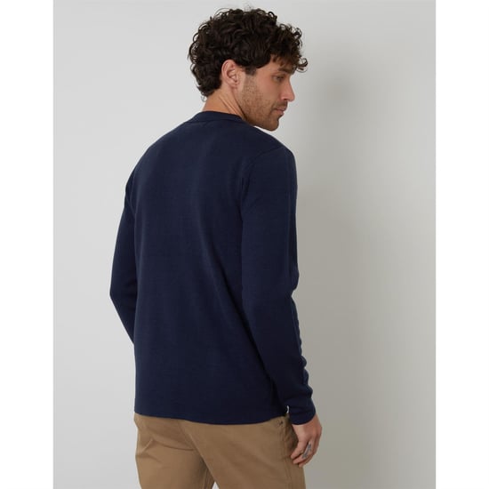 Men's Threadbare Burleigh Zp Cardi in Navy - Image 3