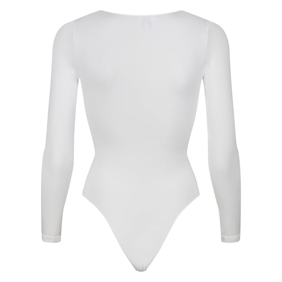 Ladies Essentials Long Sleeve Bodysuit Sculpting Recycled Stretch Fit - Image 2