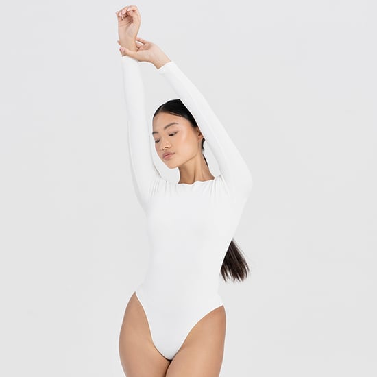 Ladies Essentials Long Sleeve Bodysuit Sculpting Recycled Stretch Fit - Image 5