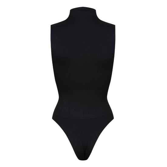 Ladies Essentials Sleeveless Turtleneck Bodysuit Sculpting Recycled Stretch Fit - Image 2