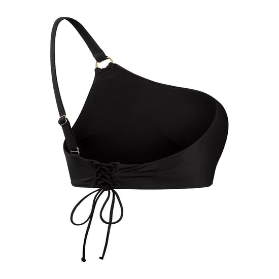 Women's Speedo Asymmetric Tie Front Bikini Set in Black - Image 3