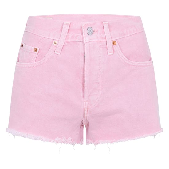Women's Levis 501 Original Short Z8667 Light in Quartz Pink - Image 1