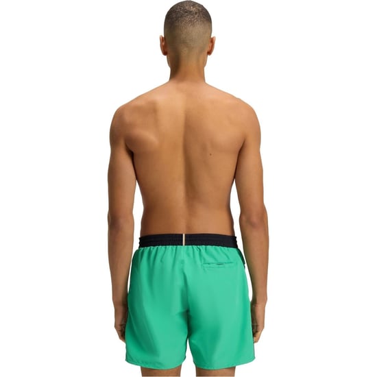 Men's Boss Starfish Breathable Mesh Swim Shorts in Bright Green - Image 3