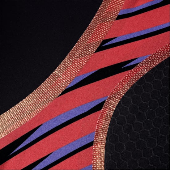 Men's Speedo Stripe Patterned Pre Intent Jammer Short in Black/Red - Image 3