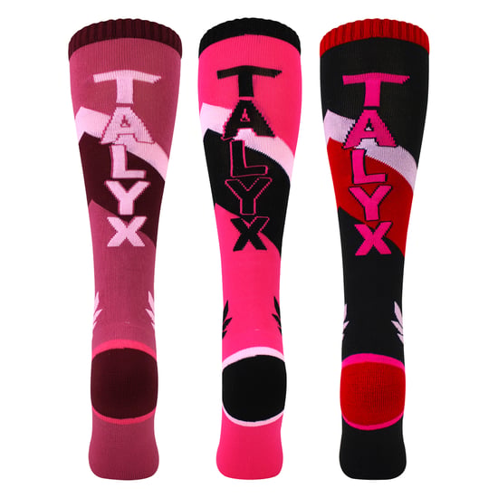 3 Pack Girls Ski Socks Cushioned Thermal Moisture Wicking Winter Sports Socks - Image 3