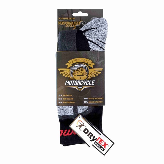1 Pack Mens Thick Motorbike Moisture Wicking Dri-Tech Socks - Image 2