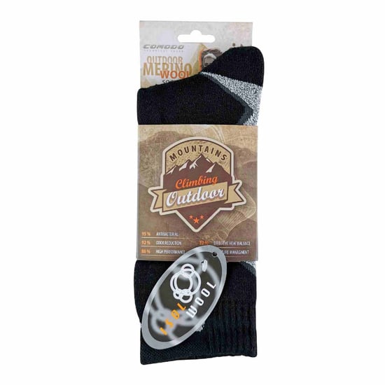 1 Pack Merino Wool Hiking Walking Thermal Socks - Image 2