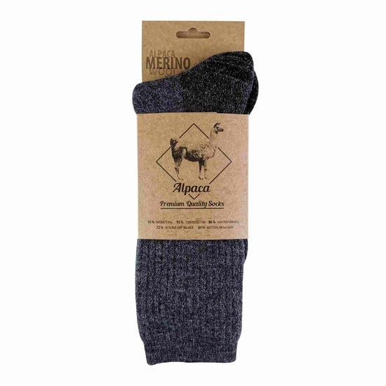 1 Verpakking Heren Alpaca Merino Wol Zware Wandelsokken - Image 2
