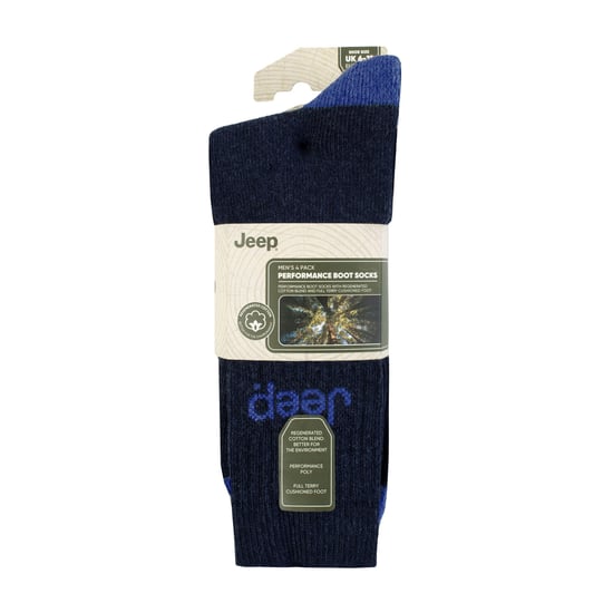 Herrars 4-pack skosockor i återvunnen bomull | Tjockstickade helt vadderade strumpor - Image 2