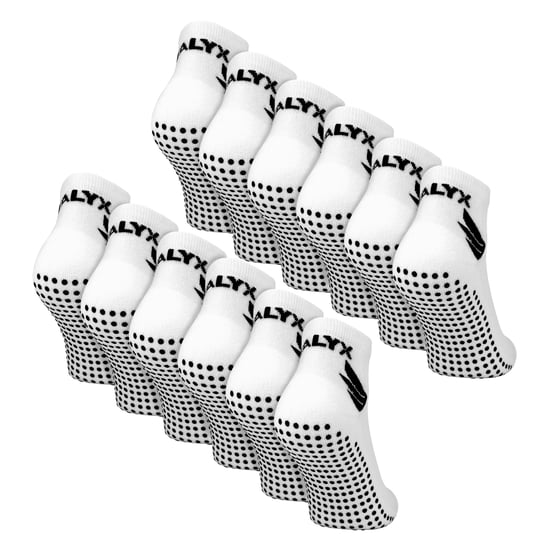 12-pack Herrstrumpor i bambu med grepp vid vristen | Förstärkt häl och tå, mjuka halkfria strumpor - Image 1