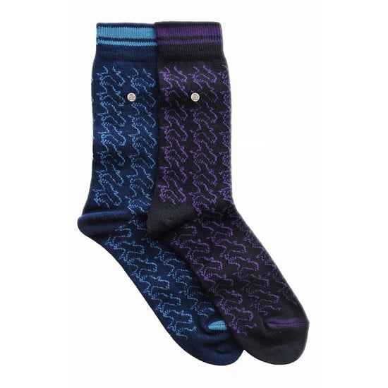 2 Pack Men's Casual Ribbed Cotton Dress Socks | Midweight Square Knit Socks - Image 3