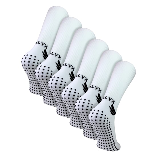 6-pack Herr Syntetiska Bambusockor med Grepp | Förstärkt häl & tå Mjuka Antiskidstrumpor - Image 1
