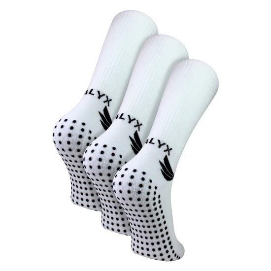 3-Pack Heren Bamboe Crew Grip Sokken | Versterkte Hiel & Teen Zachte Antislip Sokken - Image 1