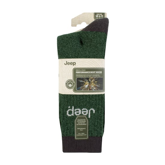 Men's 4 Pack Recycled Cotton Boot Socks | Thick Knit Full Cushioned Socks - Image 2