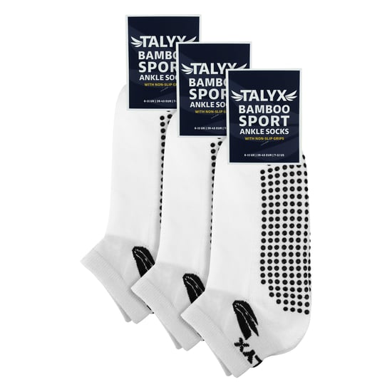 3-Pak Heren Bamboo Enkel Grip Sokken | Versterkte Hak & Teenzachte Antislip Sokken - Image 2