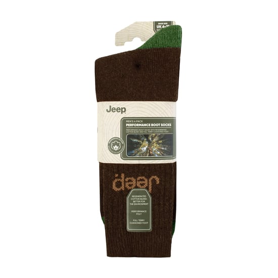 Men's 4 Pack Recycled Cotton Boot Socks | Thick Knit Full Cushioned Socks - Image 2