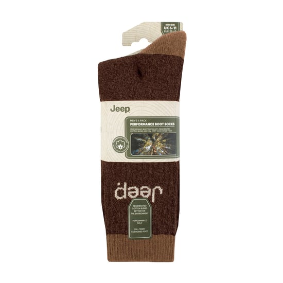 Men's 4 Pack Recycled Cotton Boot Socks | Thick Knit Full Cushioned Socks - Image 2