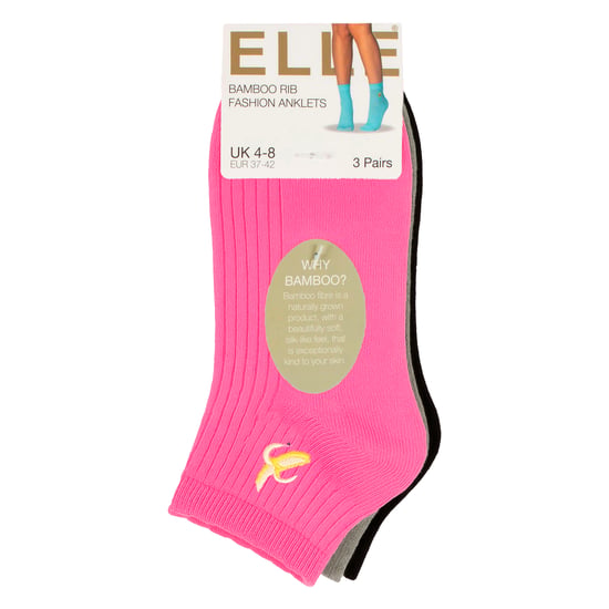 3-Pack Dames Geribbelde Enkelkousen met Rimpelrand - Zachte Stijlvolle Dagelijkse Pasvorm - Image 2