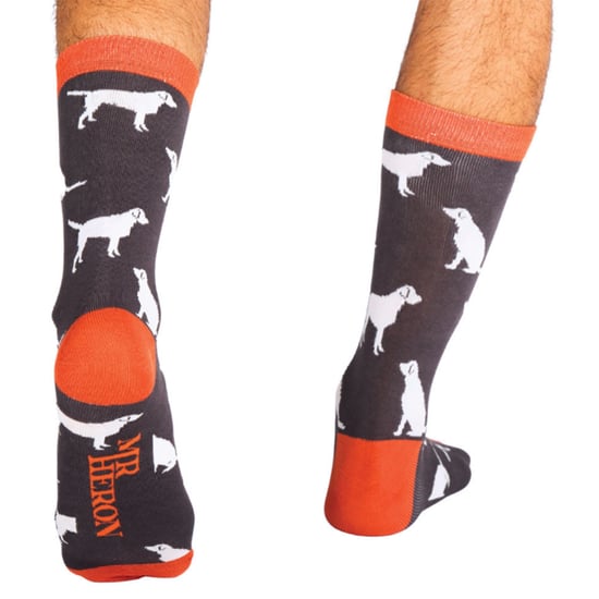 1 Pack Mens Novelty Dog Patterned Bamboo Socks - Image 4