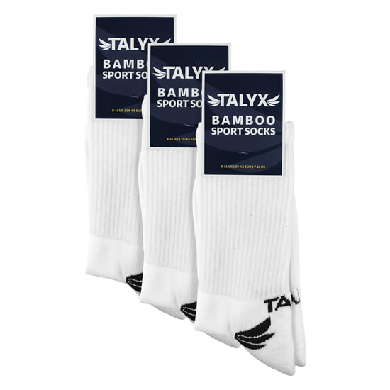 3-Pack Heren Bamboe SportSokken | Verstevigde Hak en Teen Ademende Sokken - Image 2