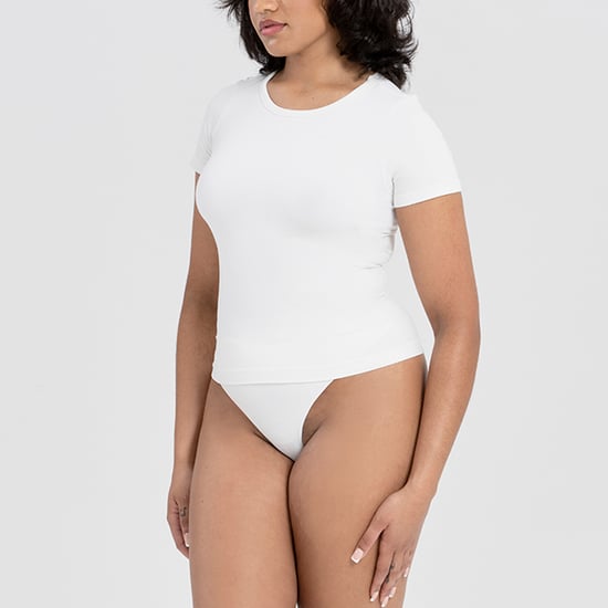 Damernas Essentials Basic T-shirt Formande Återvunnen Stretch För Vardagsbruk - Image 3