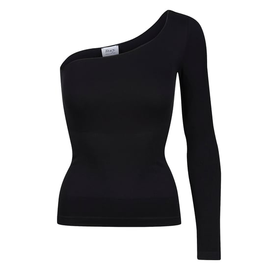 Dames Essentiële One Shoulder Top Sculpting Smoothing Stretch Fit - Image 1