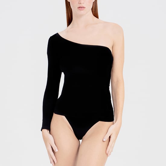 Dames Essentiële One Shoulder Top Sculpting Smoothing Stretch Fit - Image 3