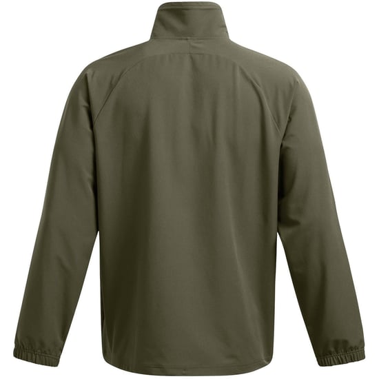 Men's Under Armour Unstoppable Solid Patterned Anorak Jacket with Drawstring in Green - Image 2