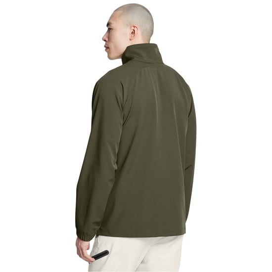 Men's Under Armour Unstoppable Solid Patterned Anorak Jacket with Drawstring in Green - Image 4