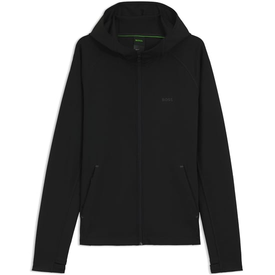 Men's Boss Sicon Active Moisture Managing Hoodie in Black 001 - Image 1