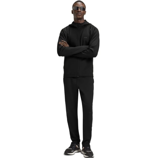 Men's Boss Sicon Active Moisture Managing Hoodie in Black 001 - Image 6