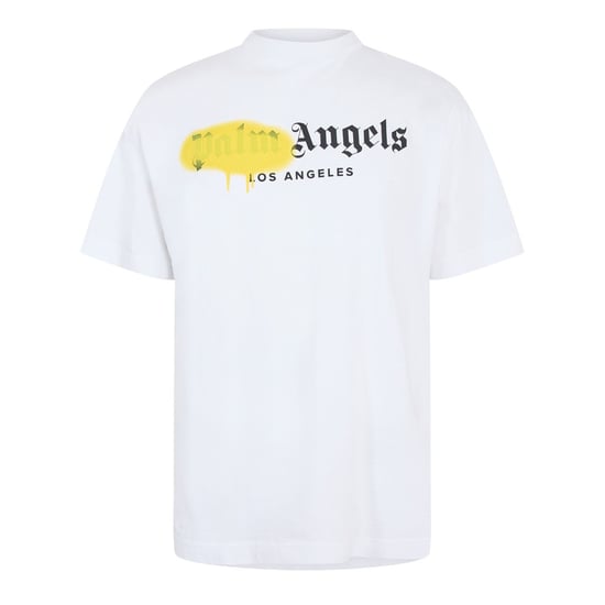 Men's Palm Angels Palm La Tee in White Yellow - Image 1