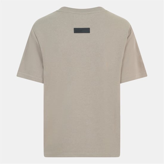 Women's Blank Essentials Oversize Fit Crew Neck Ribbed Collar Boyfriend T-Shirt in Eucalyptus - Image 2