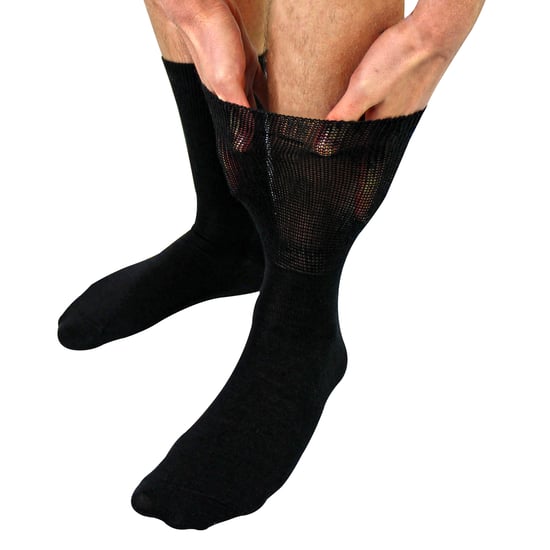 Ladies Mens Wool Oedema Socks for Swollen Feet & Circulation Support - Image 1