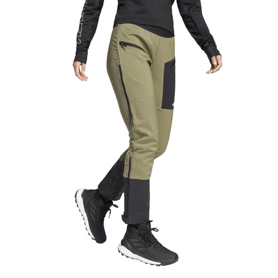 Women's adidas Xpr Fast Pant Ski Trouser in Olive Strata - Image 4