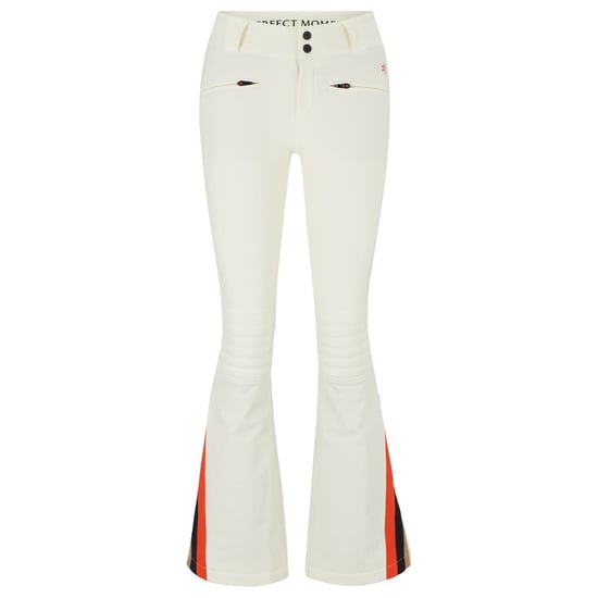 Women's Boss Solid Patterned Flared Ski Salopette in White - Image 1