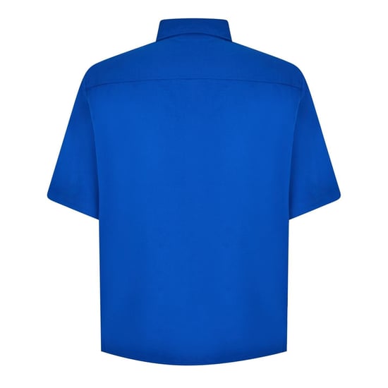 Men's Hugo Ekyno Short Sleeve Plain Shirt in Blue 493 - Image 2