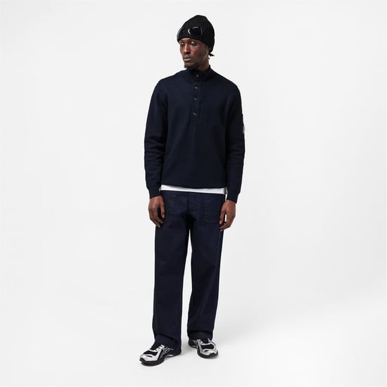 Men's C.P. Company Crew Neck Jumper in Ttl Eclipse 888 - Image 6