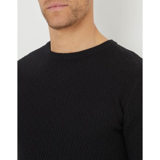 Men's Threadbare Staleyhall Crew in Black - Image 4