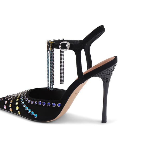 Kurt Geiger London Suede Kurt Crystal Point Heels - Image 3