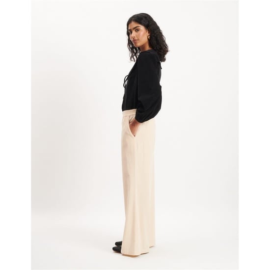 Women's Nobodys Child Misha Wide Leg Trousers in Neutral - Image 2