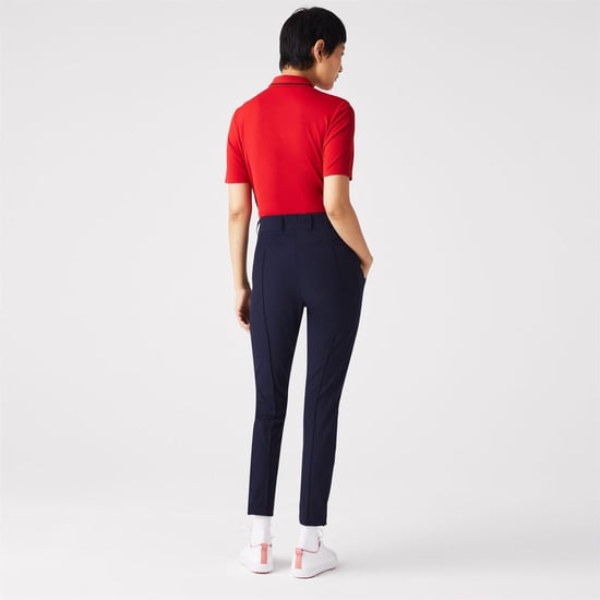 Women's Lacoste Trousers in Navy Blue - Image 4