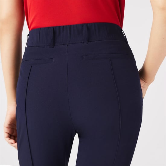 Women's Lacoste Trousers in Navy Blue - Image 5