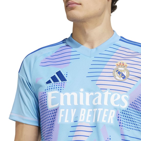 Men's adidas H Gk Jersey T-Shirt in Semi Blue Burst - Image 5